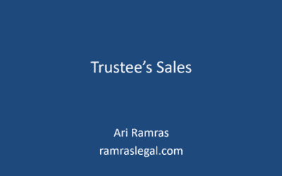 Trustee’s Sales