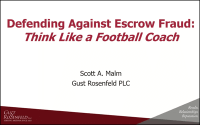 Defending Against Escrow Fraud – Think Like A Football Coach